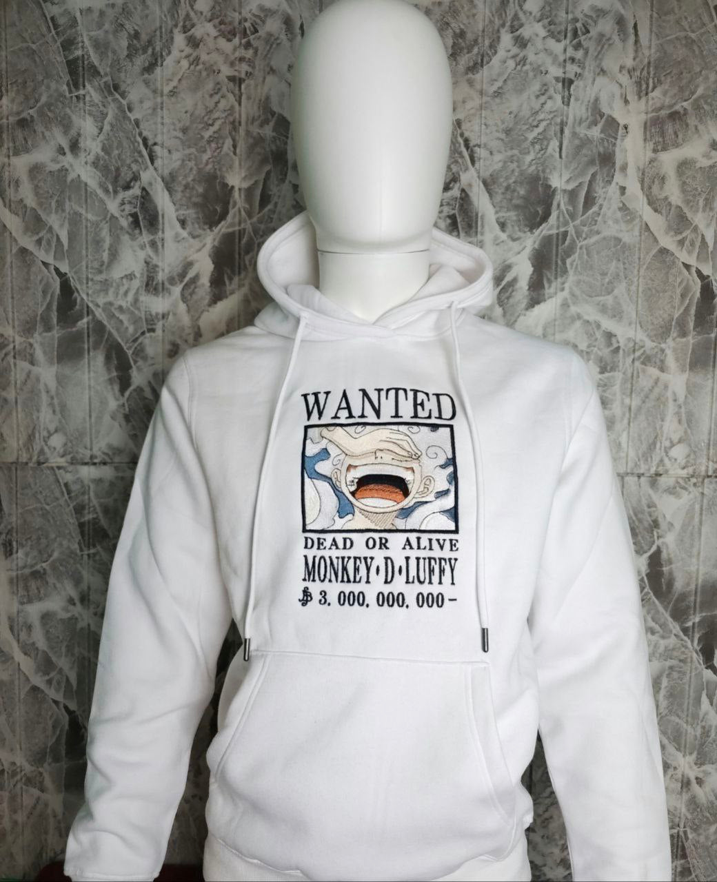 one piece gear 5 hoodie Luffy Gear 5 WANTED (Embroidery) Hoodie