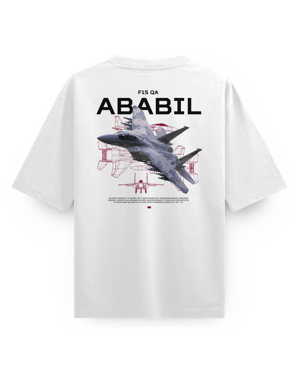 F-15 Ababil (Qatar Air Force) - Oversized T-Shirt