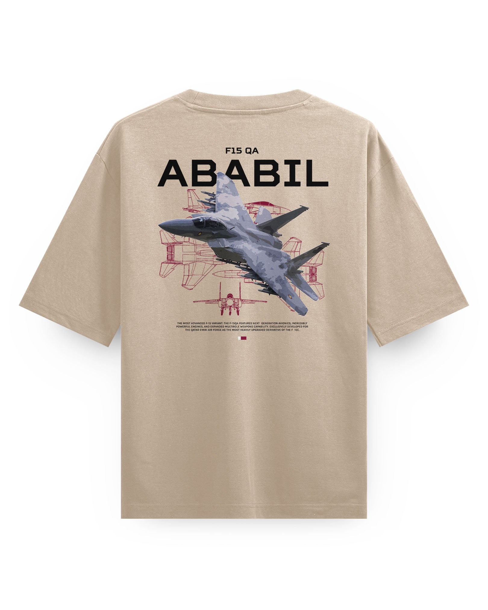 F-15 Ababil (Qatar Air Force) - Oversized T-Shirt