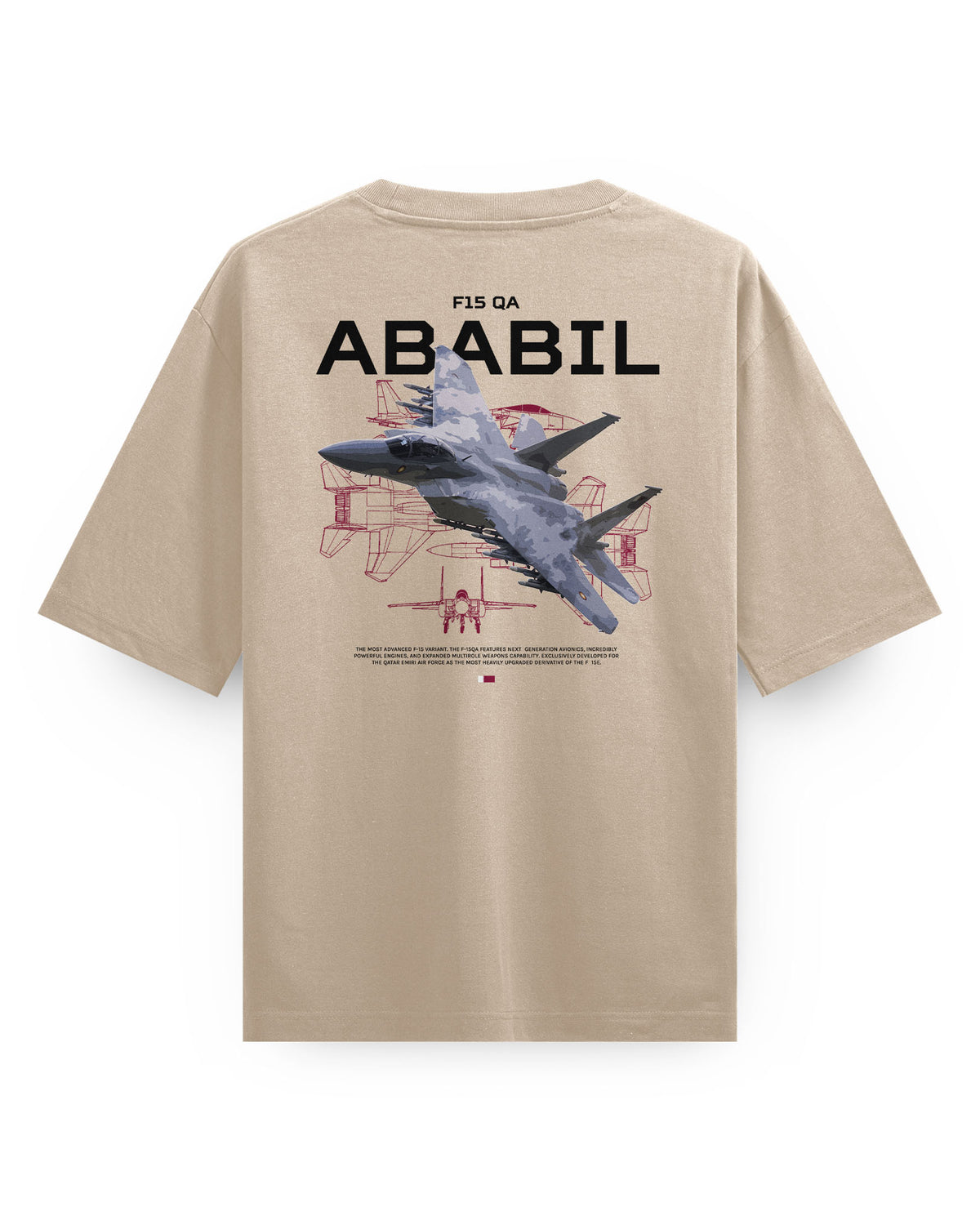 F-15 Ababil (Qatar Air Force) - Oversized T-Shirt