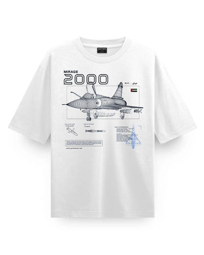 Mirage 2000-Simulation-(UAE AIR FORCE) - Oversized T-Shirt