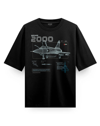 Mirage 2000-Simulation-(UAE AIR FORCE) - Oversized T-Shirt