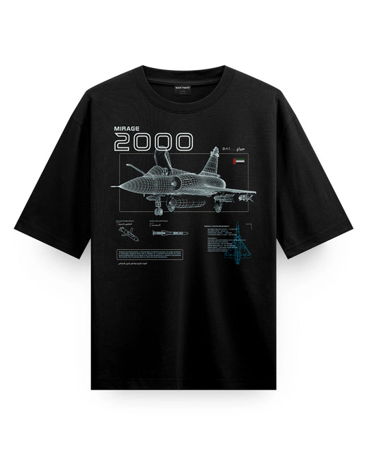 Mirage 2000-Simulation-(UAE AIR FORCE) - Oversized T-Shirt