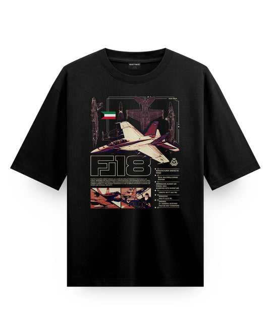 FA-18 SUPER HORNET (Kuwait Air Force) - Oversized T-Shirt