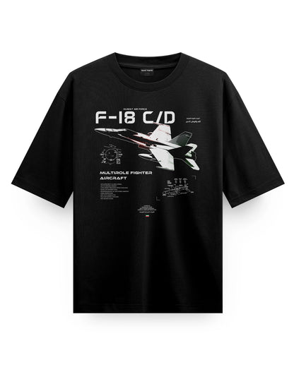 F/A-18 (Kuwait Air Force) - Oversized T-Shirt