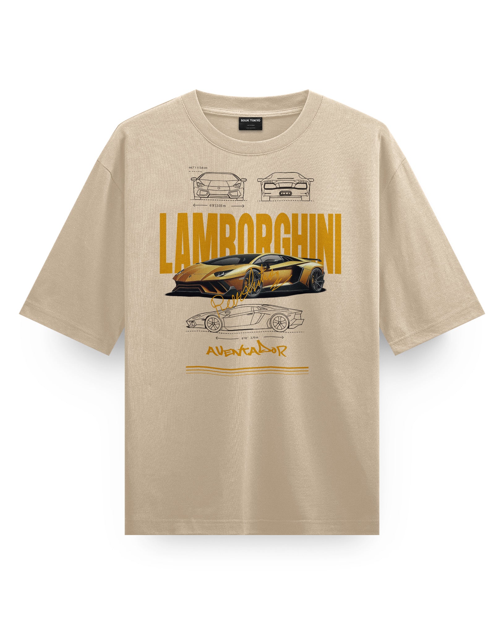 Lamborghini Aventador Oversized Heavy Tee