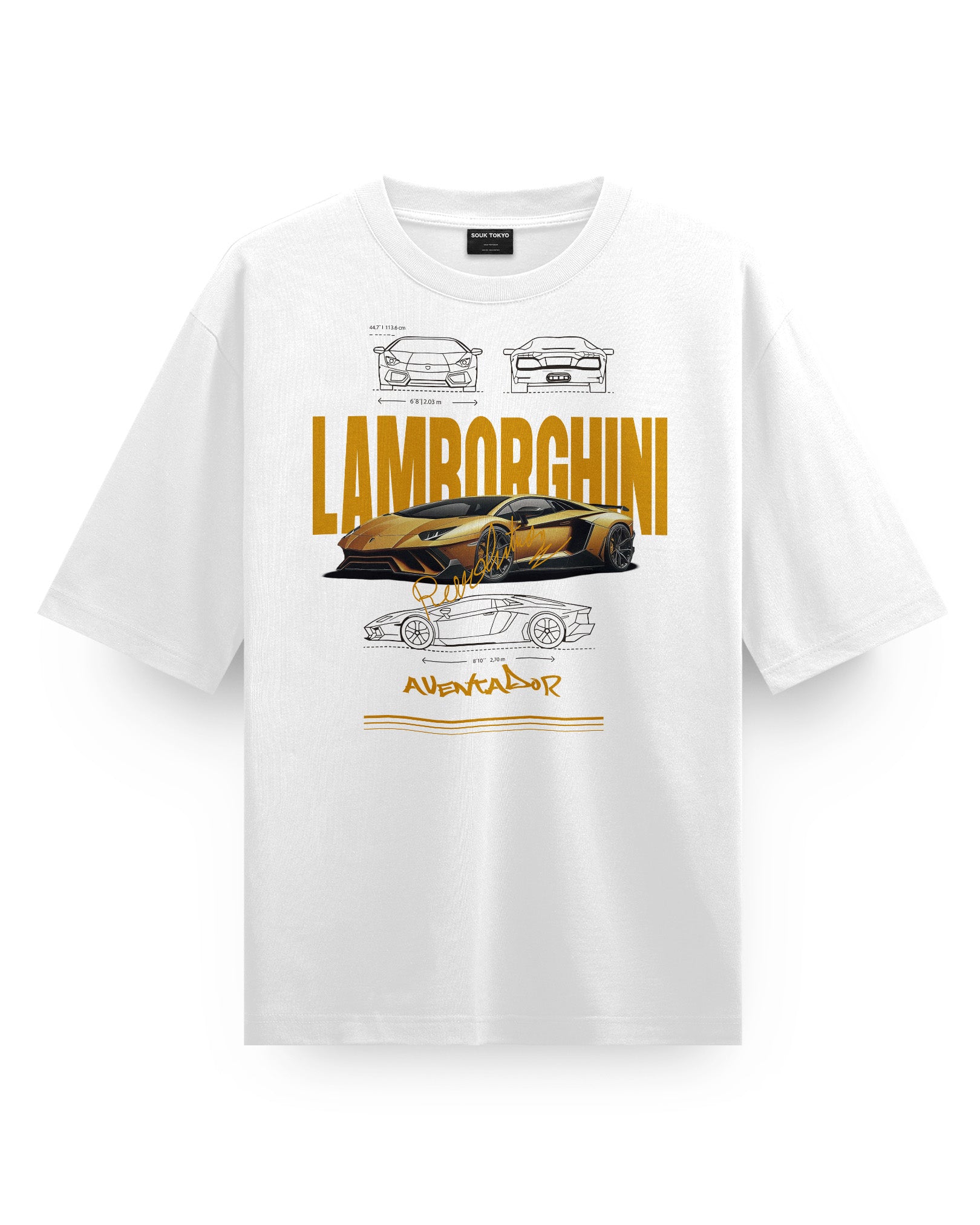 Lamborghini Aventador Oversized Heavy Tee