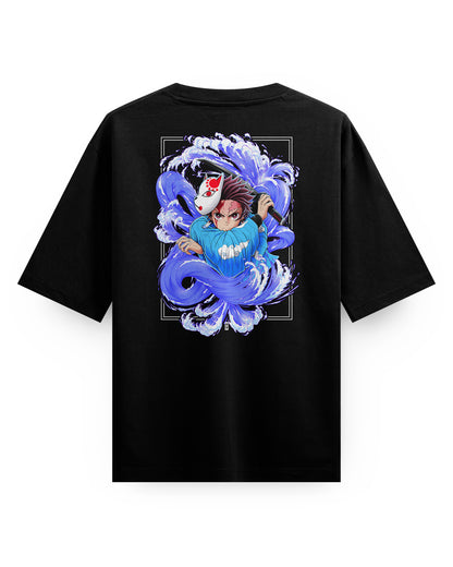 Tanjiro Water Breathing - Oversized T-Shirt