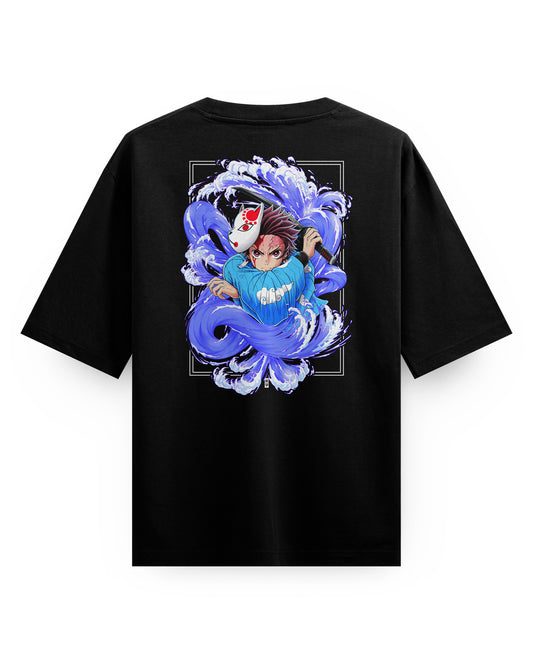 Tanjiro Water Breathing - Oversized T-Shirt
