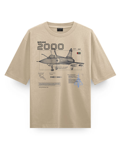 Mirage 2000-Simulation-(UAE AIR FORCE) - Oversized T-Shirt