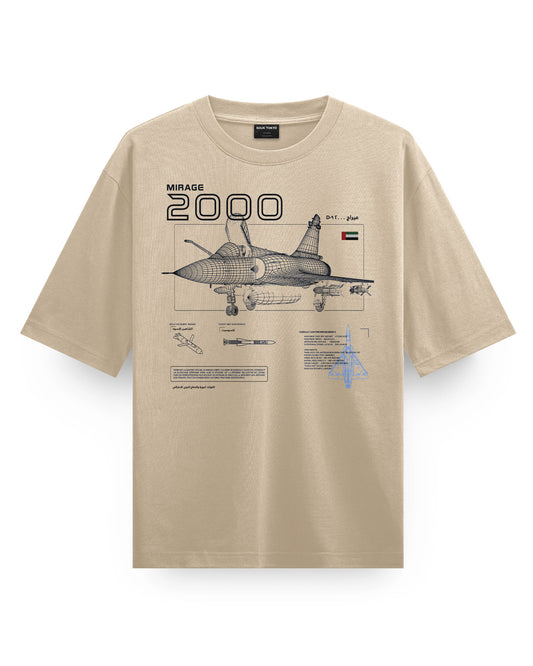 Mirage 2000-Simulation-(UAE AIR FORCE) - Oversized T-Shirt