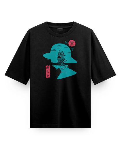 Luffy Hat Oversized T-Shirt