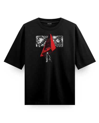 Berserk Red Oversized T-Shirt
