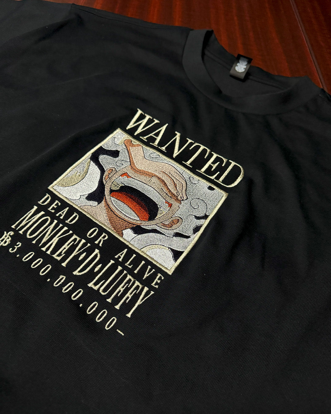 one piece t shirt gear 5 Luffy Gear 5 WANTED (Embroidery)
