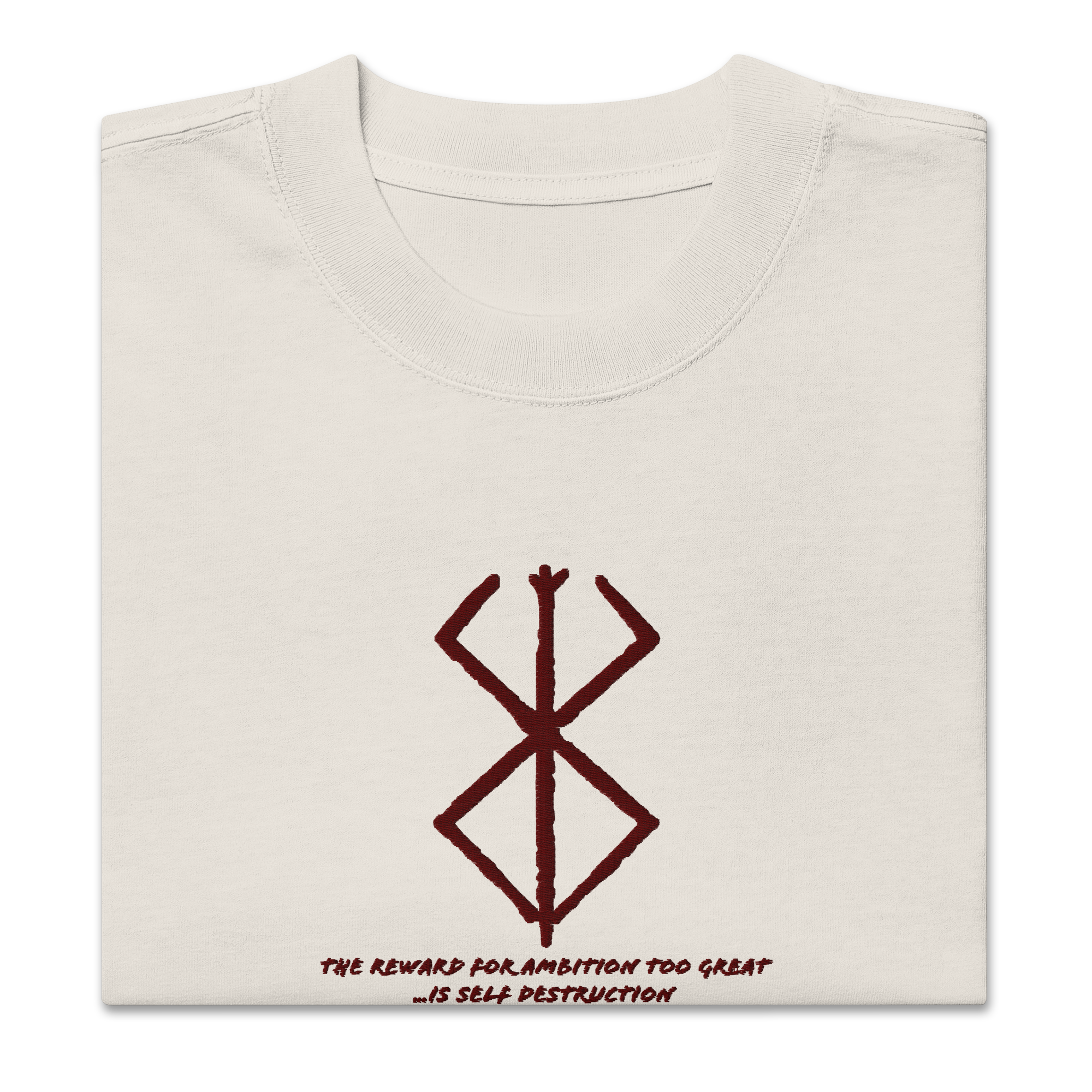 Self Destruction - Embroidery Oversize T-Shirt