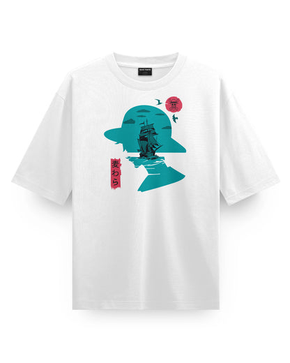 Luffy Hat Oversized T-Shirt